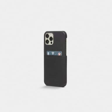 Trunk iPhone 12 Pro Max Cover Leather Backcover Sort