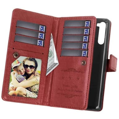 Dobbelt Flip Flexi 9-kort Samsung Galaxy Note 10 (SM-N970F)  - brun