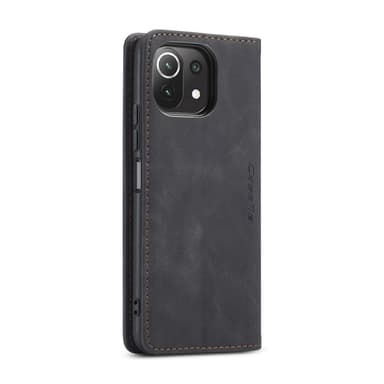 CASEME Retro tegnebog taske til Xiaomi Mi 11 Lite - Sort