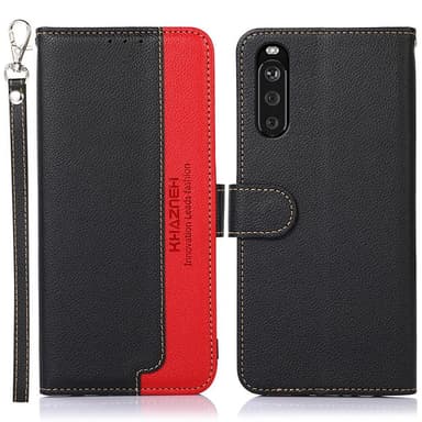 KHAZNEH telefoncover til Sony Xperia 10 III - rød/sort
