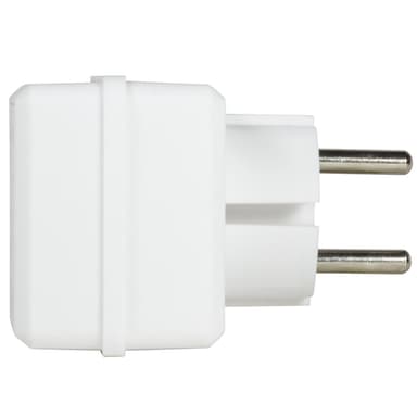 Grenstik med 4 Euro-stik Hvid