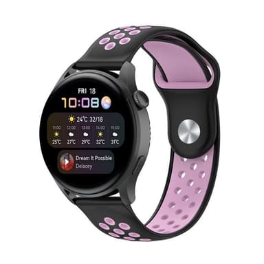 EBN Sport Armbånd Huawei Watch 3 Pro - Sort/lyserød
