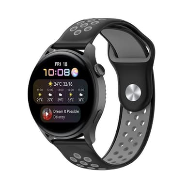 EBN Sport Armbånd Huawei Watch 3 - Sort/Grå