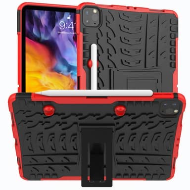 Slagbestandigt cover med stativ Apple iPad Pro 11 (2021)  - rød