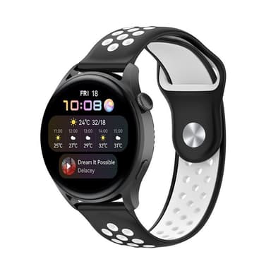 EBN Sport Armbånd Huawei Watch 3 Pro - Sort/hvid
