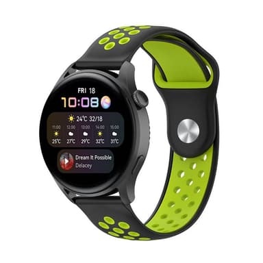EBN Sport Armbånd Huawei Watch 3 Pro - Sort/Grøn
