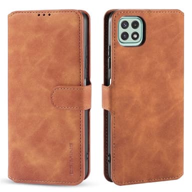 DG-Ming Wallet 3-kort Samsung Galaxy A22 5G  - brun
