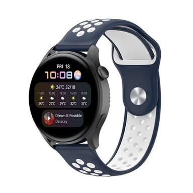 EBN Sport Armbånd Huawei Watch 3 Pro - Navy/hvid