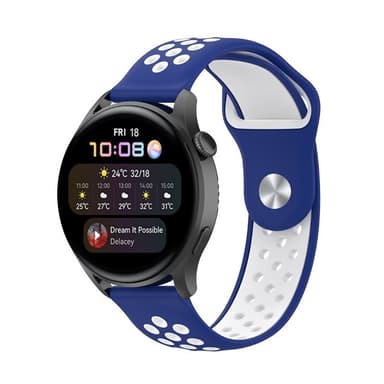 EBN Sport Armbånd Huawei Watch 3 Pro - Blå/hvid