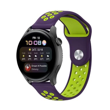 EBN Sport Armbånd Huawei Watch 3 Pro - Lilla/grøn