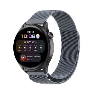 Milanese armbånd Huawei Watch 3 - Grå