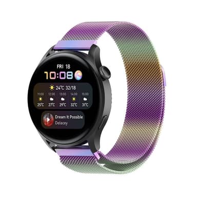 Milanese armbånd Huawei Watch 3 - Rainbow