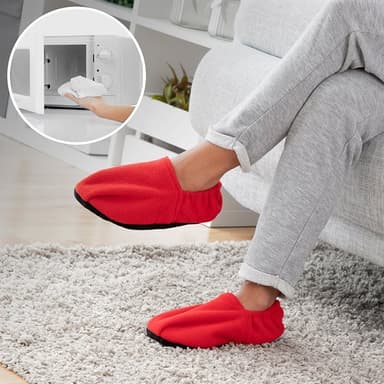 InnovaGoods Varmende Tøfler Rød