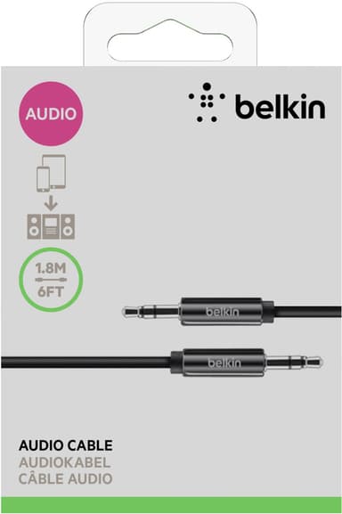 Belkin 3,5 mm til 3,5 mm kabel (1,8 m)