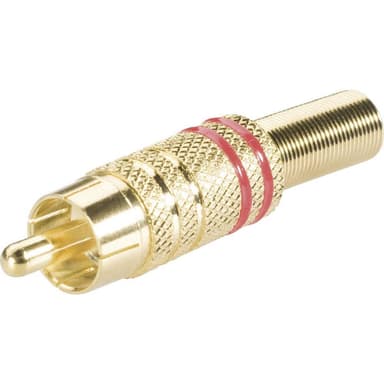 BKL Electronic 0101007 Cinch-stik Stik, lige Poltal: 2