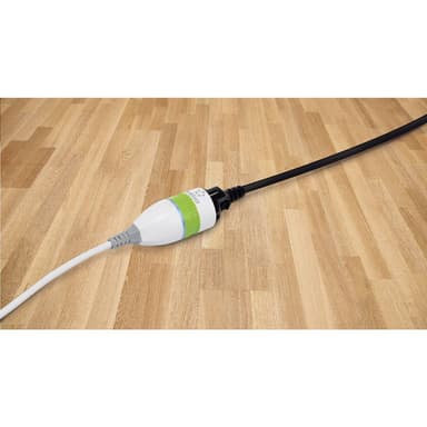 Renkforce 1362918 Strøm Forlængerkabel Hvid, Grøn 5.00