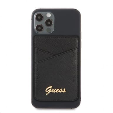 Guess Kortholder MagSafe Metal Logo Sort