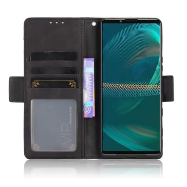 Sony Xperia 5 III Design tegnebogstativetui med flere kortspor