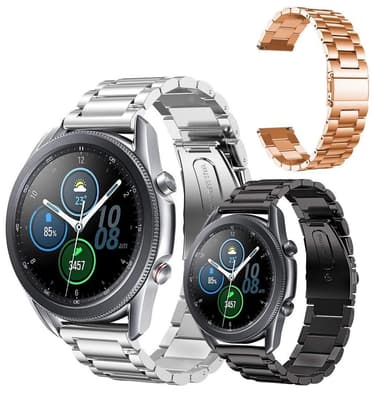 SKALO Link armbånd til Samsung Watch 3 41mm - Sort