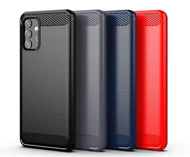 SKALO Samsung A32 5G Armor Carbon Stødsikker TPU-cover - Grå
