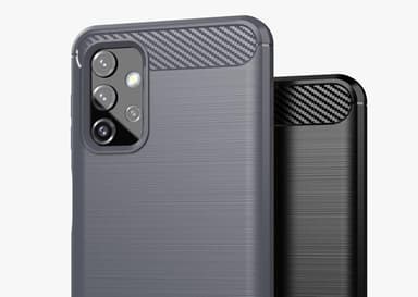 SKALO Samsung A32 5G Armor Carbon Stødsikker TPU-cover - Grå