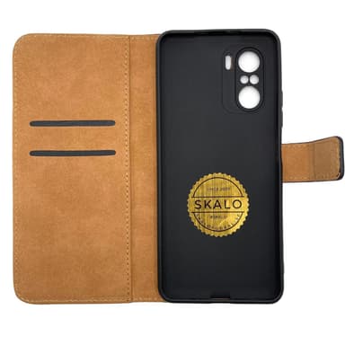 SKALO Xiaomi Mi 11i Flip Cover m. Pung i Ægte Læder - Hvid