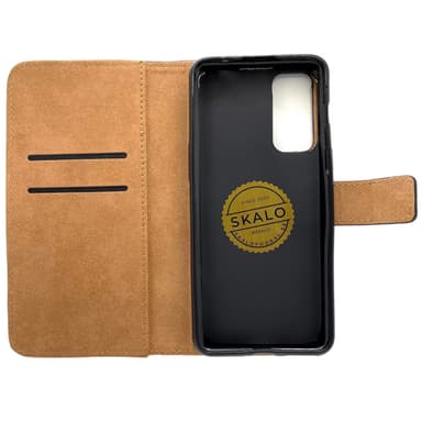 SKALO OnePlus Nord 2 Flip Cover m. Pung i Ægte Læder - Brun