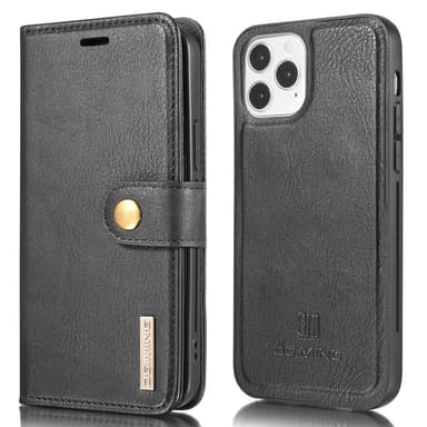 DG.MING til iPhone 13 mini stilfuld tegnebog taske - sort