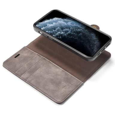 DG.MING til iPhone 13 Pro stilfuld tegnebog taske - kaffe