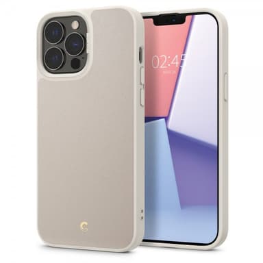 iPhone 13 Pro Max Cover Leather Brick Cream
