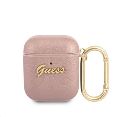 Guess AirPods (1/2) Cover Saffiano Lyserød