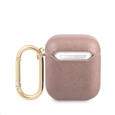 Guess AirPods (1/2) Cover Saffiano Lyserød