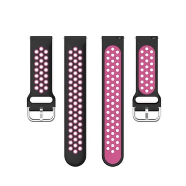 EBN Sport Armbånd Samsung Galaxy Watch 4 44mm - Sort/ Mørk lyserød