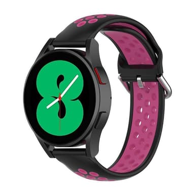 EBN Sport Armbånd Samsung Galaxy Watch 4 44mm - Sort/ Mørk lyserød