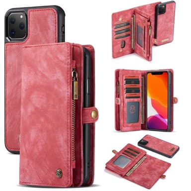 Multi Wallet CaseMe 11-kort Apple iPhone 13 Pro (6.1")  - rød