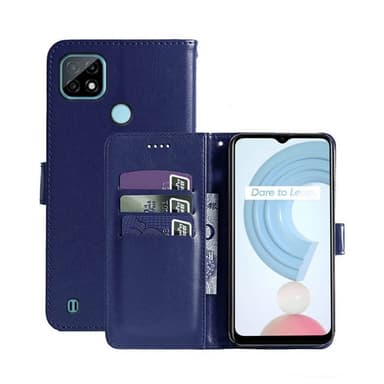Wallet Cover 3-kort Realme C21  - mørk