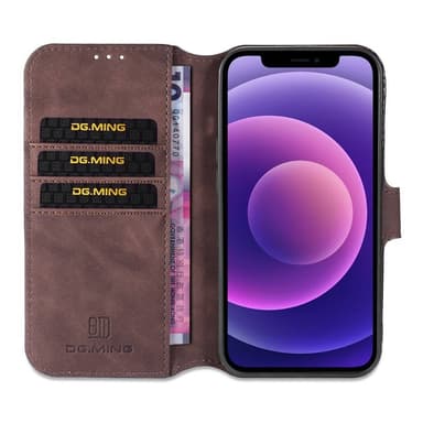 DG-Ming Wallet 3-kort Apple iPhone 13 mini  - kaffe