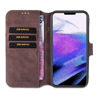 DG-Ming Wallet 3-kort Apple iPhone 13 Pro (6.1")  - kaffe