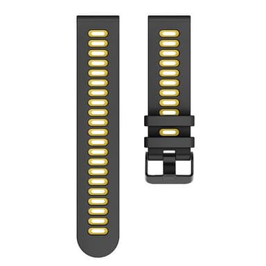 Twin Sport Armbånd Samsung Galaxy Watch 4 (40mm)- Sort/gul