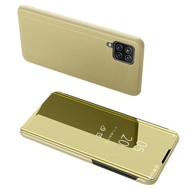 SKALO Samsung A22 4G Clear View Mirror Etui - Guld