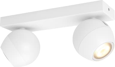 Philips Hue Buckram spotlys 2x5W (hvid)