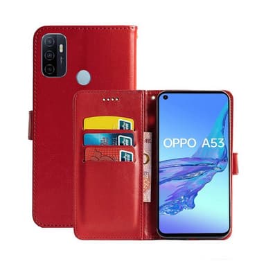 Wallet Cover 3-kort Oppo A53 4G  - rød