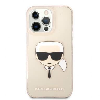 Karl Lagerfeld iPhone 13 Pro Cover Full Glitter Guld
