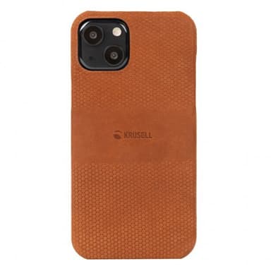 Krusell iPhone 13 Cover Leather Cover Cognac