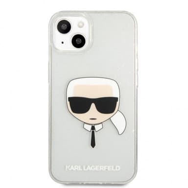 Karl Lagerfeld iPhone 13 Mini Cover Full Glitter Sølv