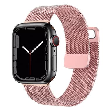 Milanese armbånd Apple Watch 7 (41mm) - Lyserød