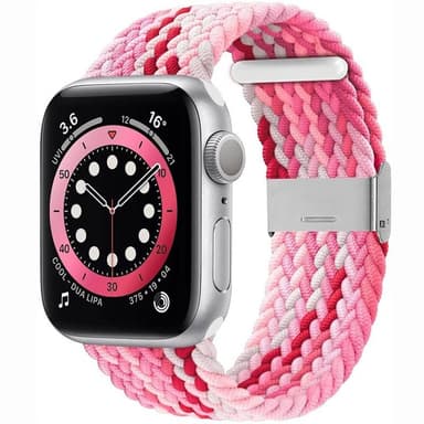 Flettet Elastik Armbånd Apple watch 6 (44mm) - gradientred