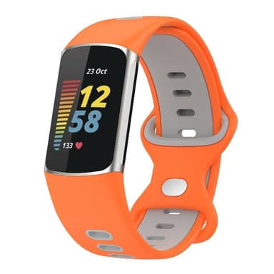 Twin Sport Armband Fitbit Charge 5 - Orange/grå