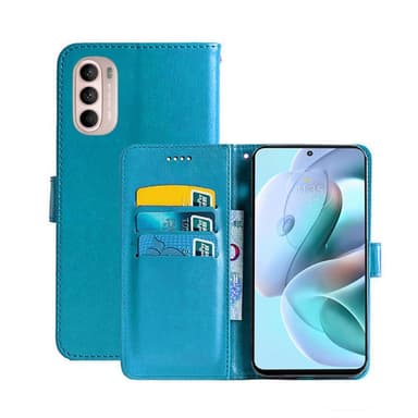 Wallet Cover 3-kort Motorola Moto G41  - Lyseblå