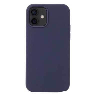 Liquid silikone cover Apple iPhone 12 Mini - Mørkeblå